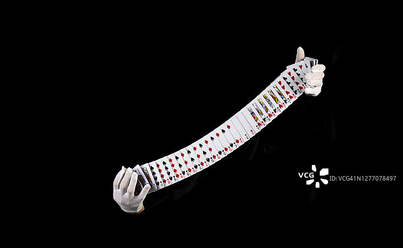 魔术扑克牌戏法图片素材