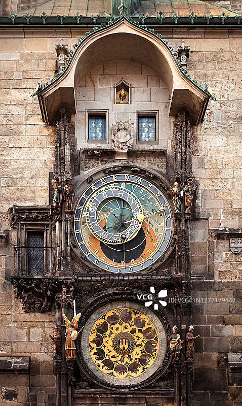 布拉格天文钟图片素材