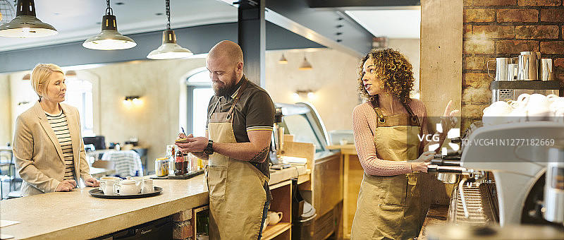 咖啡店柜台图片素材