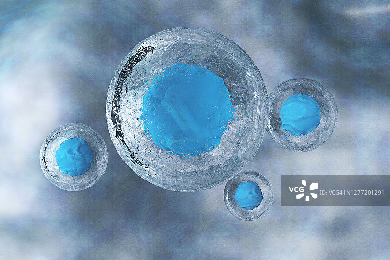 彩色背景上的人体细胞图片素材