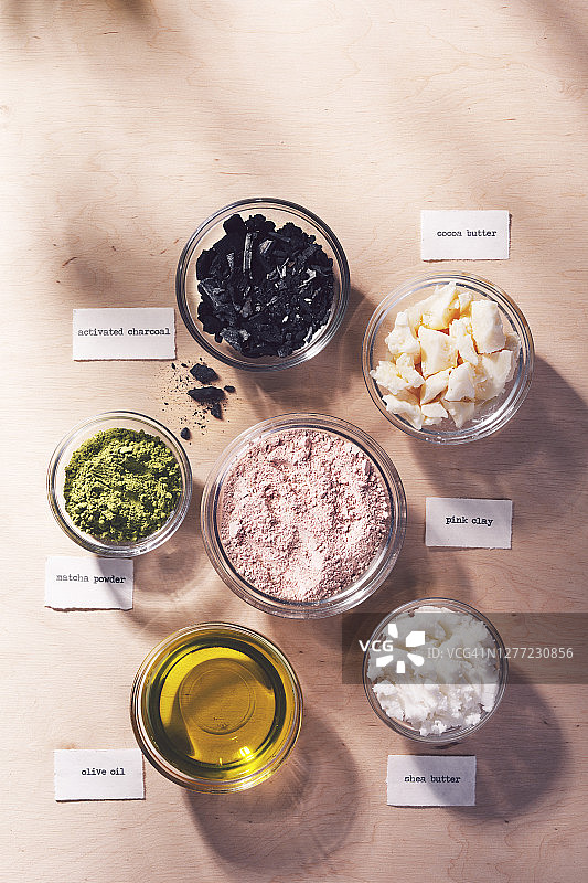 天然化妆品成分图片素材