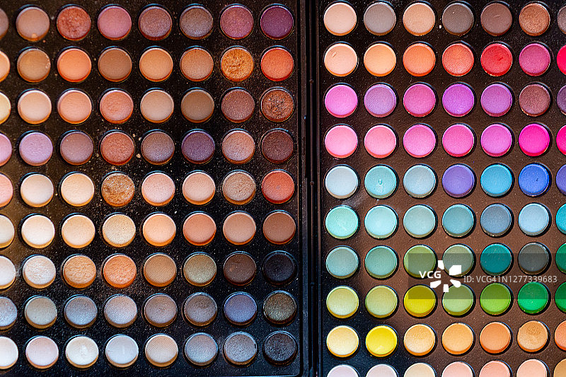 彩色化妆调色板图片素材