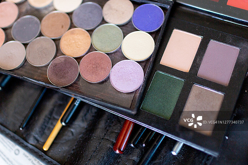 彩色化妆调色板图片素材