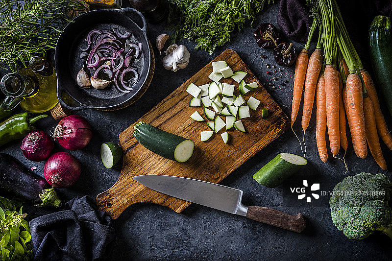 烹饪纯素食品图片素材