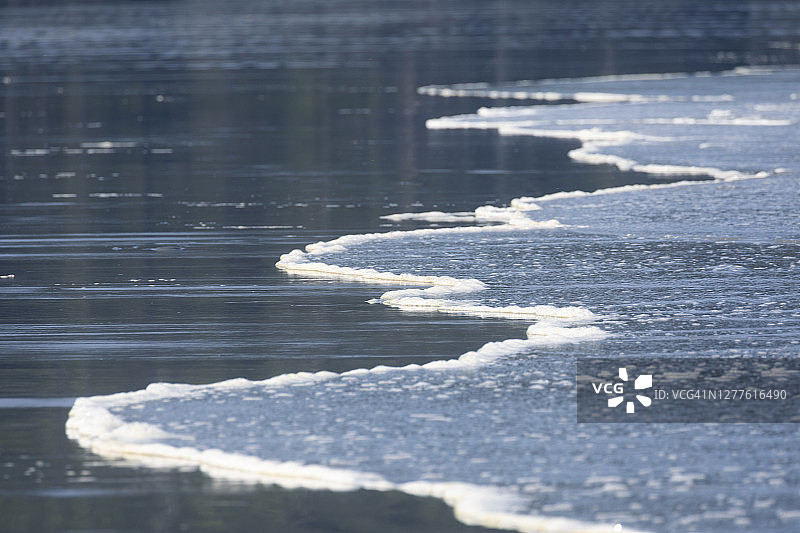 海滩波浪的特写图片素材