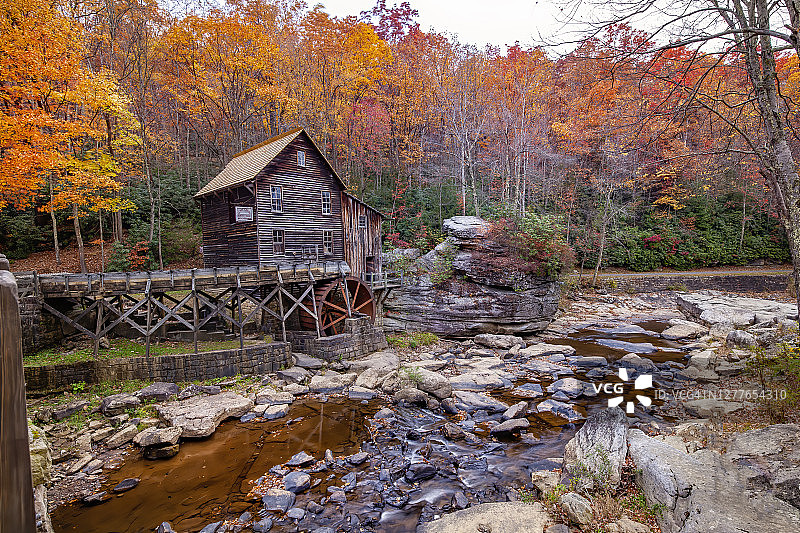 巴布科克州立公园的秋色图片素材