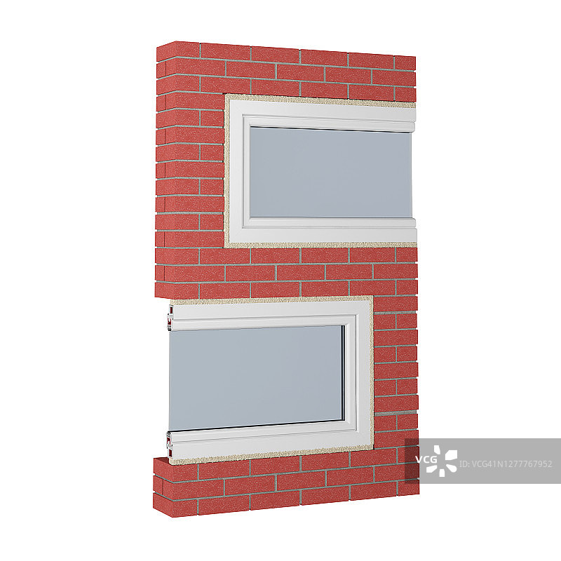 砖块和窗户碎片组成的数字5图片素材