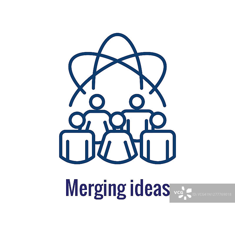 公司合并，一方收购另一方图标图片素材