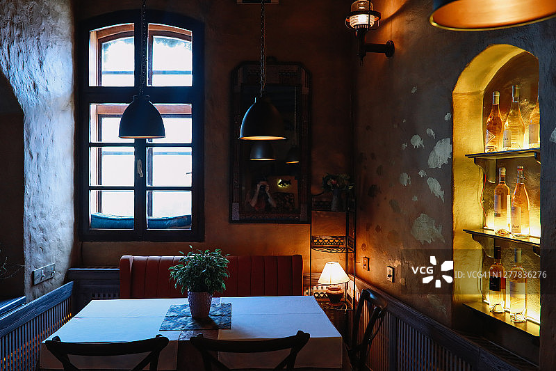 精致餐厅内部图片素材