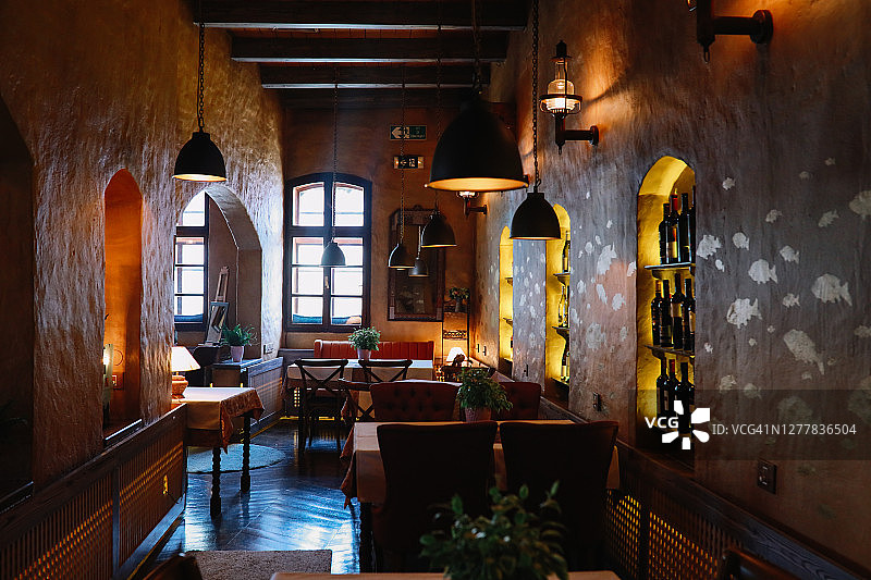 精致餐厅内部图片素材