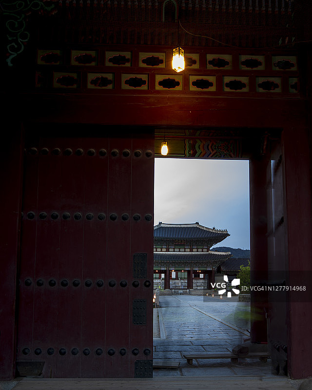 景福宫入口图片素材