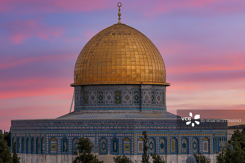 阿克萨清真寺，耶路撒冷，以色列图片素材