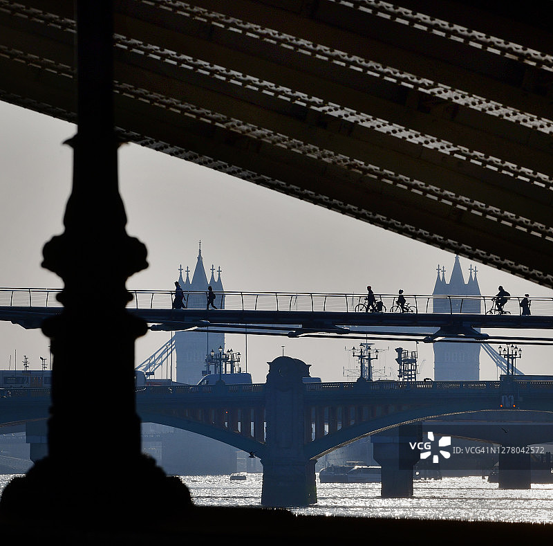 伦敦剪影图片素材