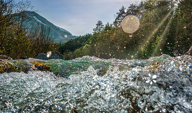 克恩顿州自然河床风光图片素材