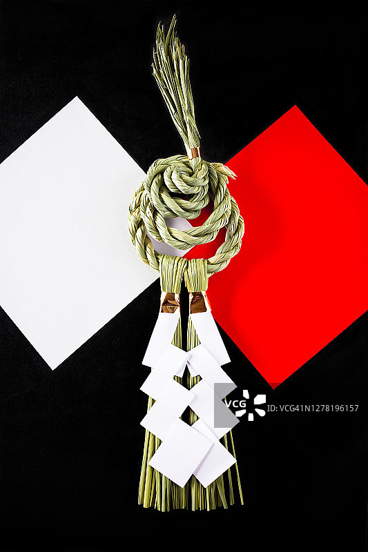 注连饰：日本新年装饰品图片素材