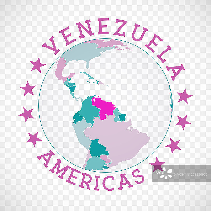 委内瑞拉圆形标志图片素材