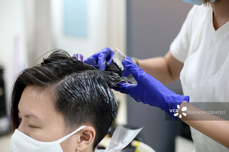 新常态——染发业务图片素材