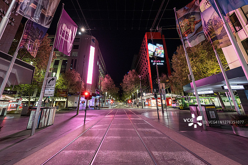 墨尔本封锁图片素材