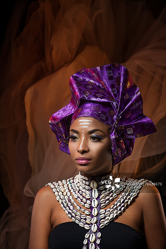 美丽的西非女王女性写真图片素材