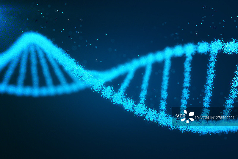 DNA数字粒子结构图片素材