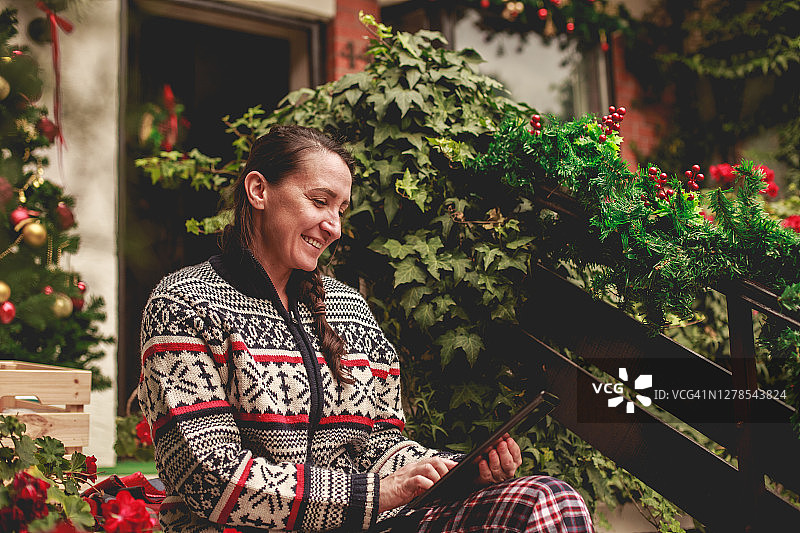 圣诞节圣诞睡衣图片素材