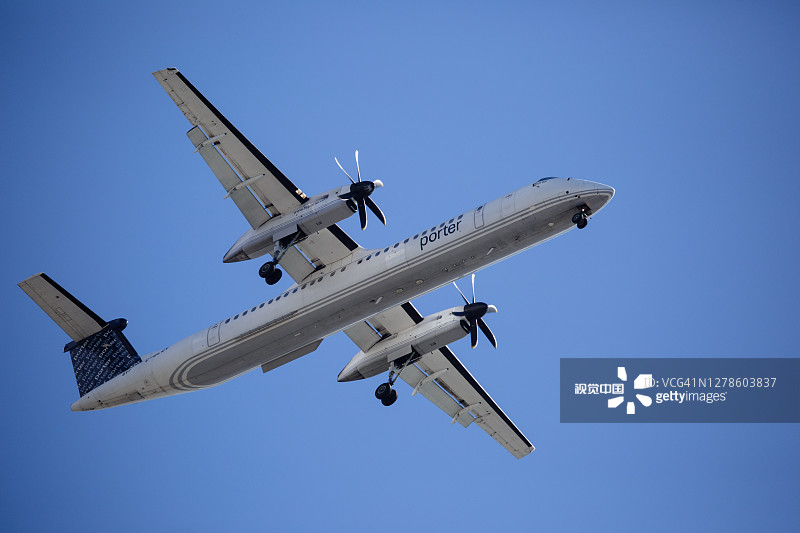 加拿大多伦多：加拿大航空公司庞巴迪飞机（2019年10月12日）图片素材