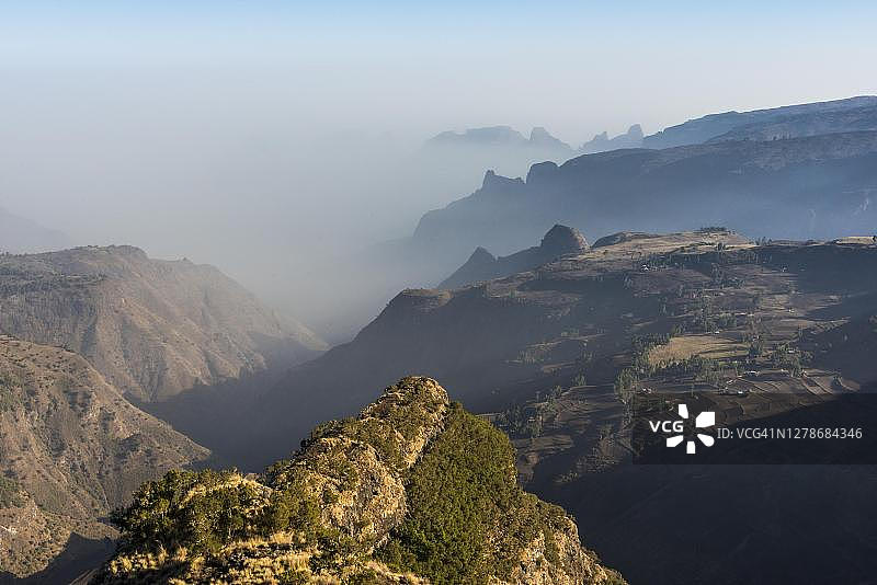 埃塞俄比亚锡缅山脉国家公园山景图片素材