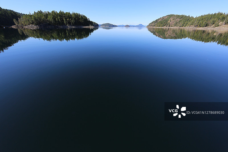 加拿大不列颠哥伦比亚省荒凉海峡群岛图片素材