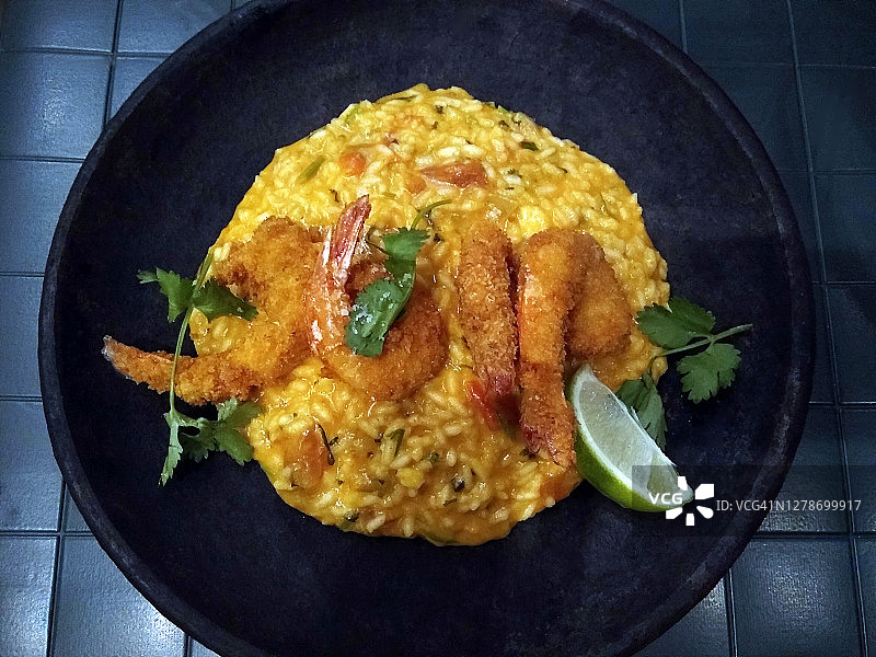 面包虾烩饭图片素材