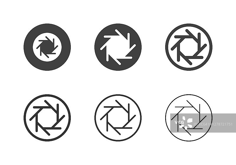 光圈图标多系列图片素材