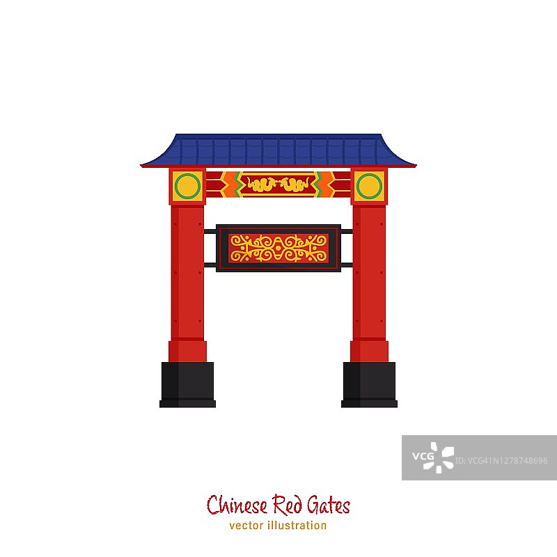 中国传统大门图片素材