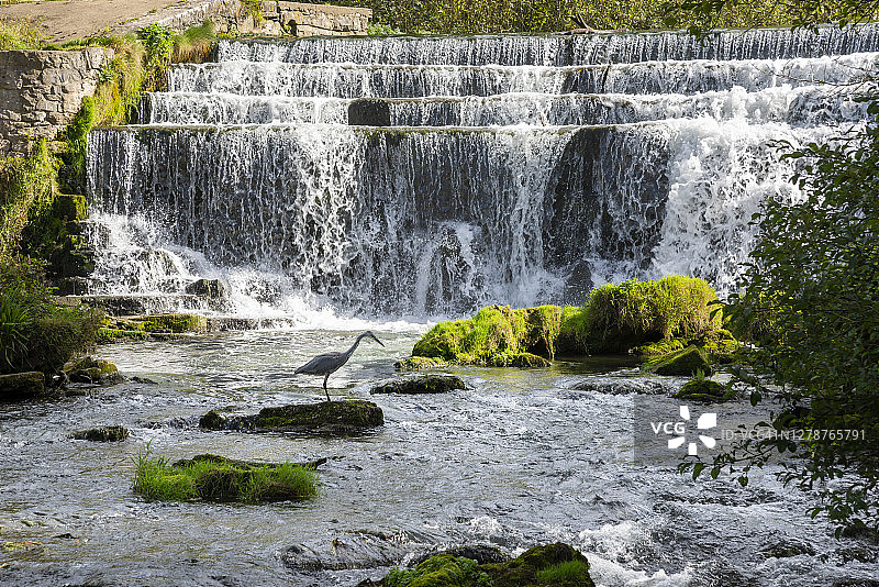 蒙萨尔河谷堰，峰区，德比郡，英格兰图片素材