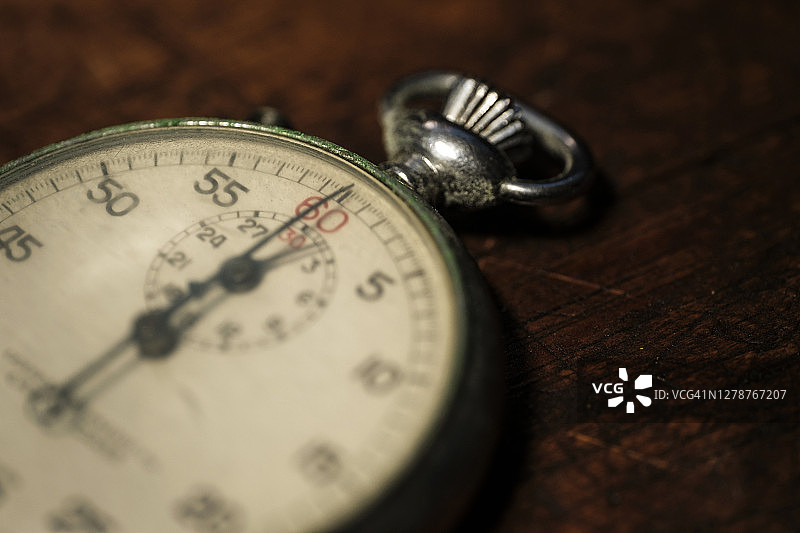古董怀表特写图片素材