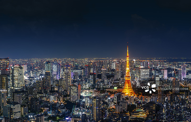 日本东京夜景图片素材