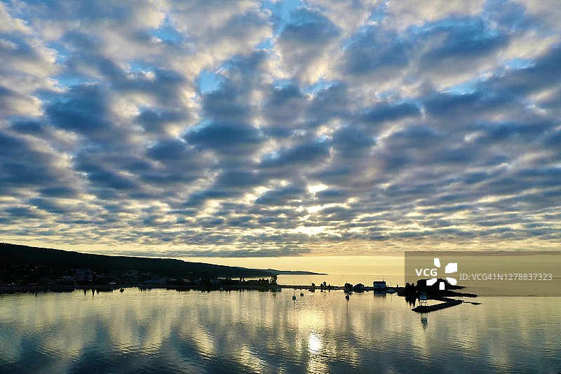 明尼苏达州格蘭馬雷苏必利尔湖图片素材