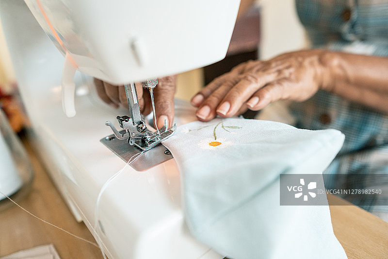 缝纫口罩图片素材