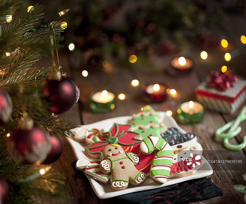 圣诞饼干图片素材