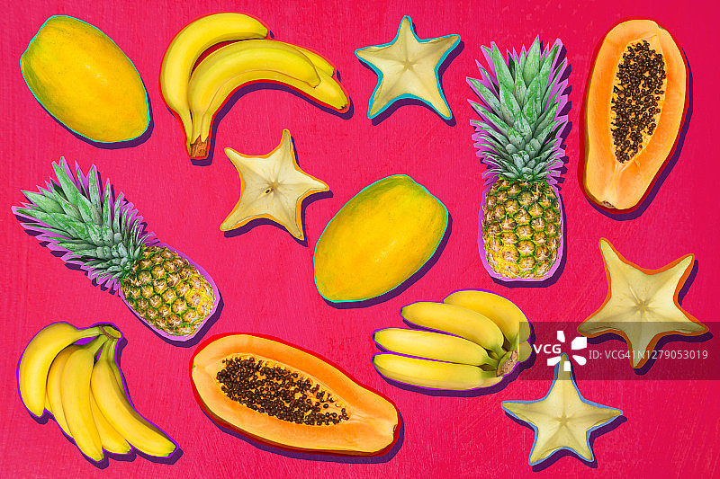 热带水果图案图片素材
