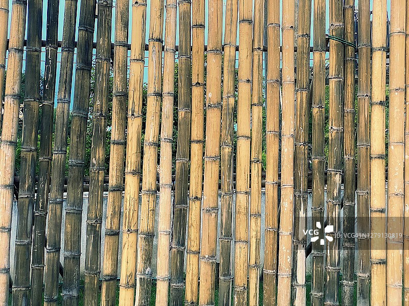 干竹竿制作的场景图片素材