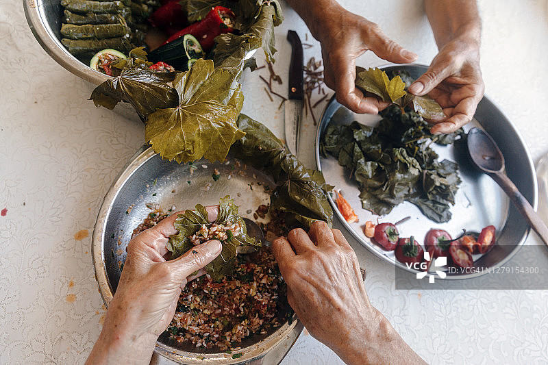 准备各种馅料食物图片素材