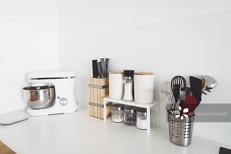 整理好的厨房台面图片素材