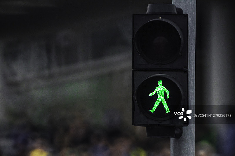 人行道交通灯图片素材