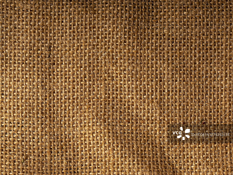 棕色粗麻布纹理，天然棕色麻布编织袋包装背景图片素材