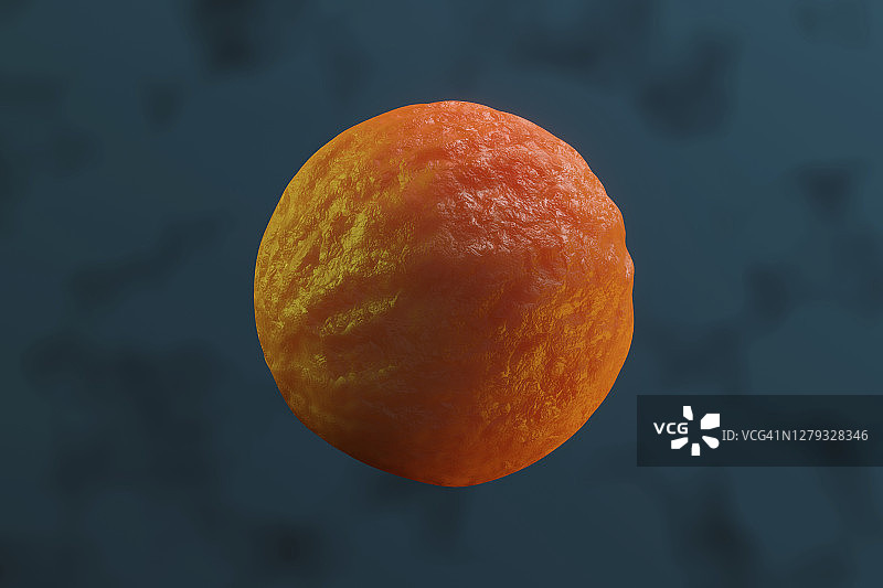 单个干细胞的3D渲染图片素材