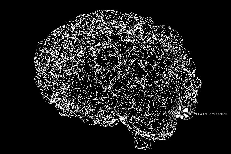 大脑神经网络，图示图片素材
