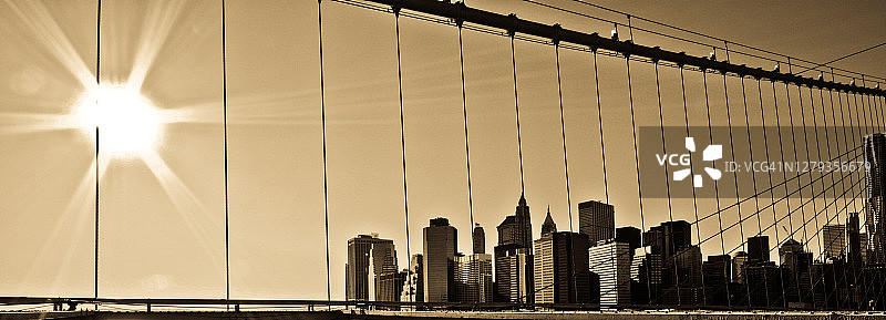 布鲁克林大桥图片素材