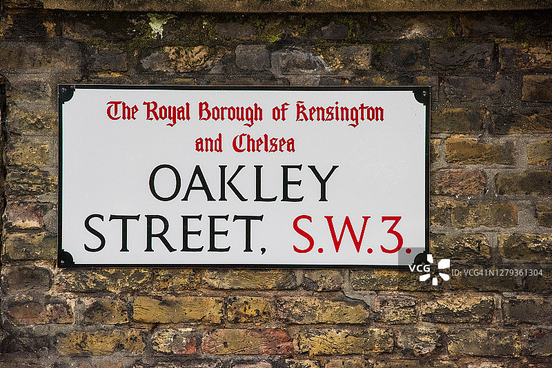 奥克利街标志图片素材