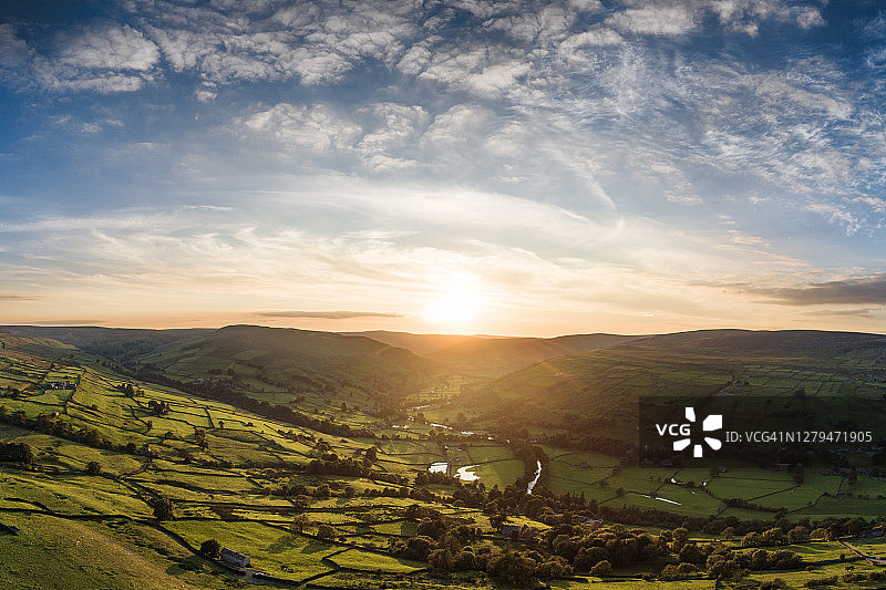 斯瓦莱代尔的日落图片素材