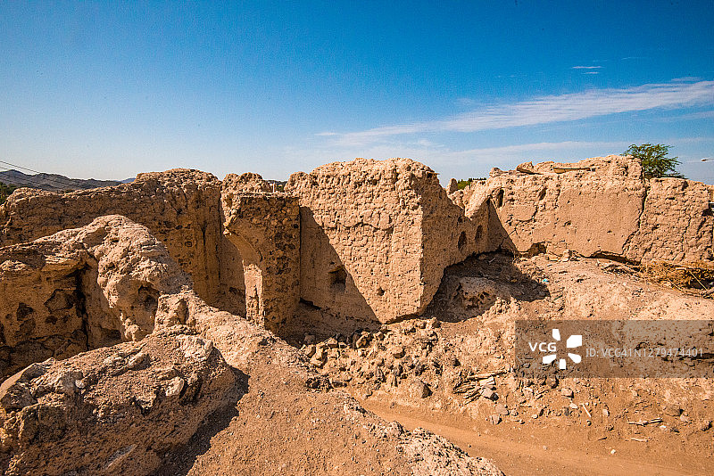 阿曼穆尼斯费赫的巨大豪宅（伊卜拉老城区）- 一个强大部落的遗址图片素材