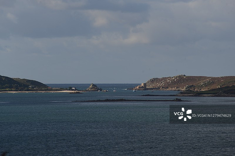 锡利群岛的海洋与景观图片素材